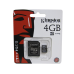 Micro SDHC 4 GB kingston Class 4